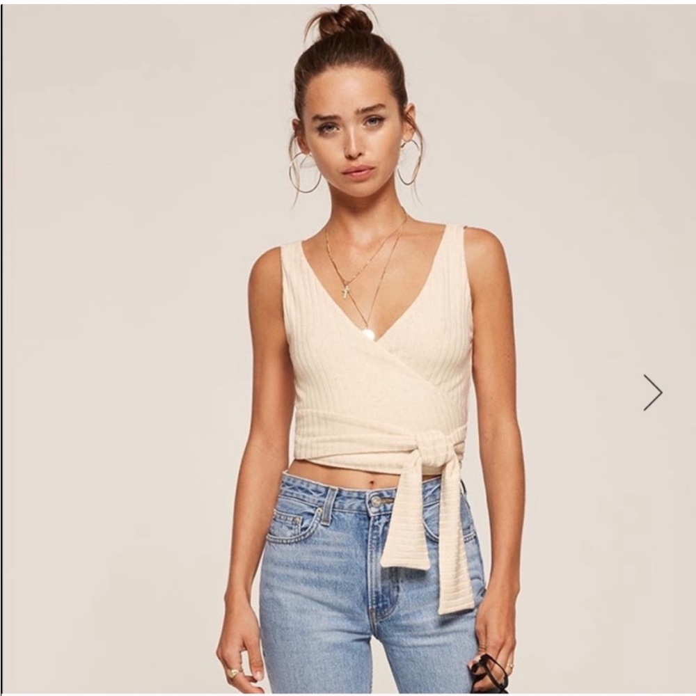 Reformation Wrap Tank Top